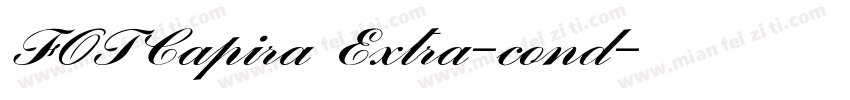 FOTCapira Extra-cond字体转换